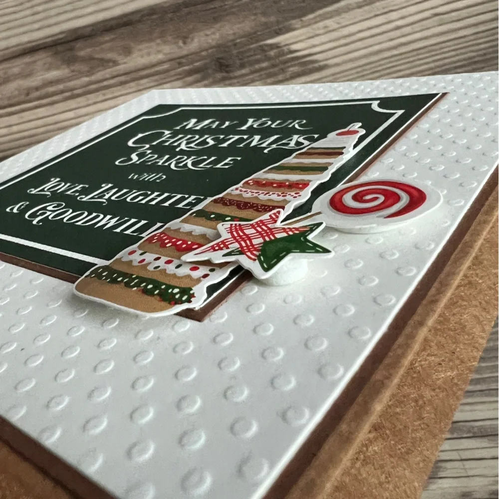 Handmade Christmas Holiday Greeting Cards Set of 12 5.5”x5.5” With Envelopes